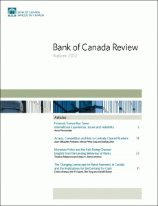 Bank of Canada Review - Autumn 2012
