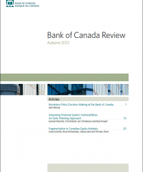 Bank of Canada Review - Autumn 2013