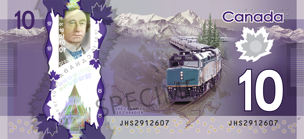 Back of $10 Note