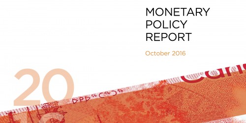 Monetary Policy Report - October 2016