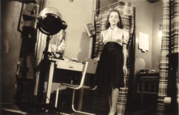 Viola Desmond in her studio, ca. 1938. Wanda Robson Collection. Beaton Institute, Cape Breton University.