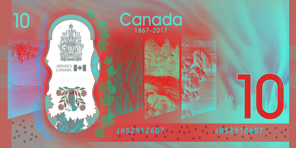 Canada 150 Commemorative 10 Note Bank Of Canada
