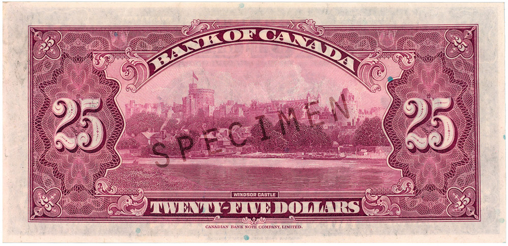 Back of $25 Commemorative Note (1935) Back of $25 Commemorative Note (1935)