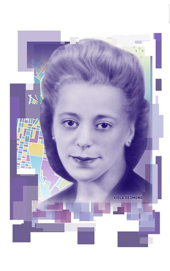 Viola Desmond portrait on $10 note