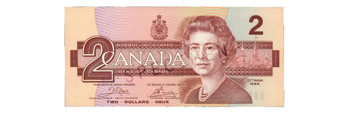 Canadian 1 Dollar Bill Value Chart