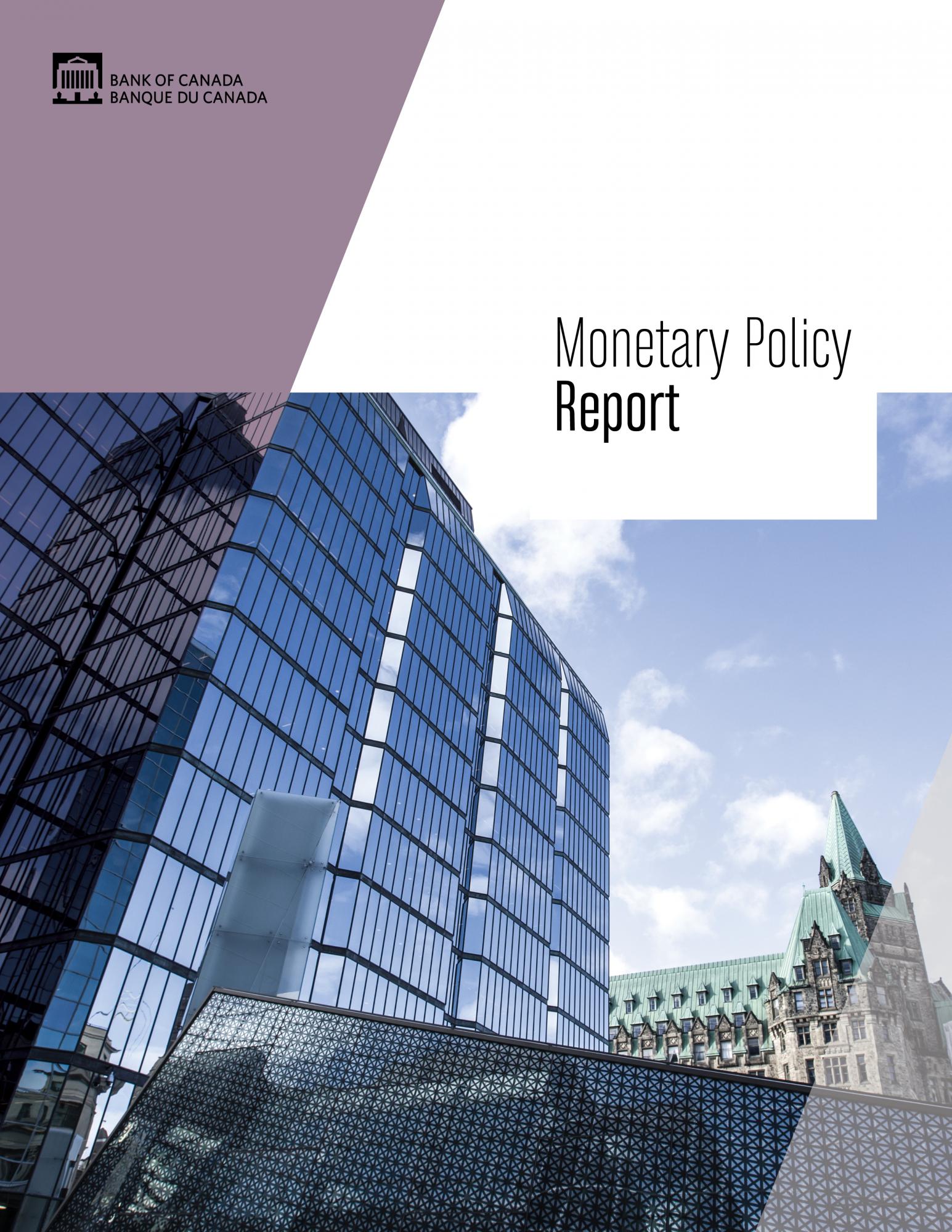 Policy report. Monetary Policy Report. Banque Canada. Monetary Policy Report pictures of OENB.