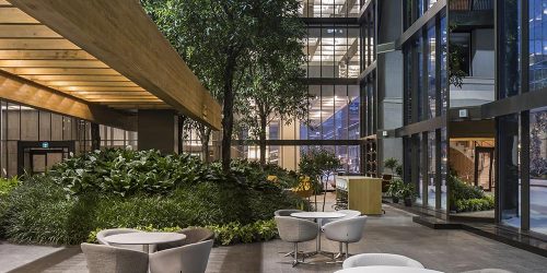 The Bank of Canada atrium.