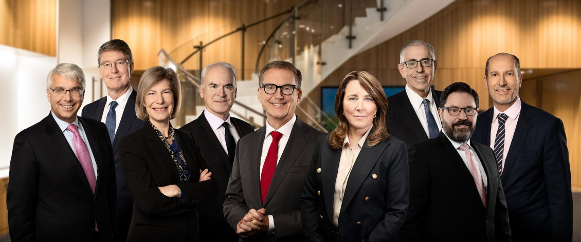 Executive Council, from left: Executive Director, Retail Payments Supervision Ron Morrow, Deputy Governor Timothy Lane, Deputy Governor Sharon Kozicki, Deputy Governor Paul Beaudry, Governor Tiff Macklem, Senior Deputy Governor Carolyn Rogers, Deputy Governor Lawrence Schembri, Chief Operating Officer Filipe Dinis and Deputy Governor Toni Gravelle.